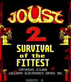 Joust 2 - Survival of the Fittest (set 1) Title Screen